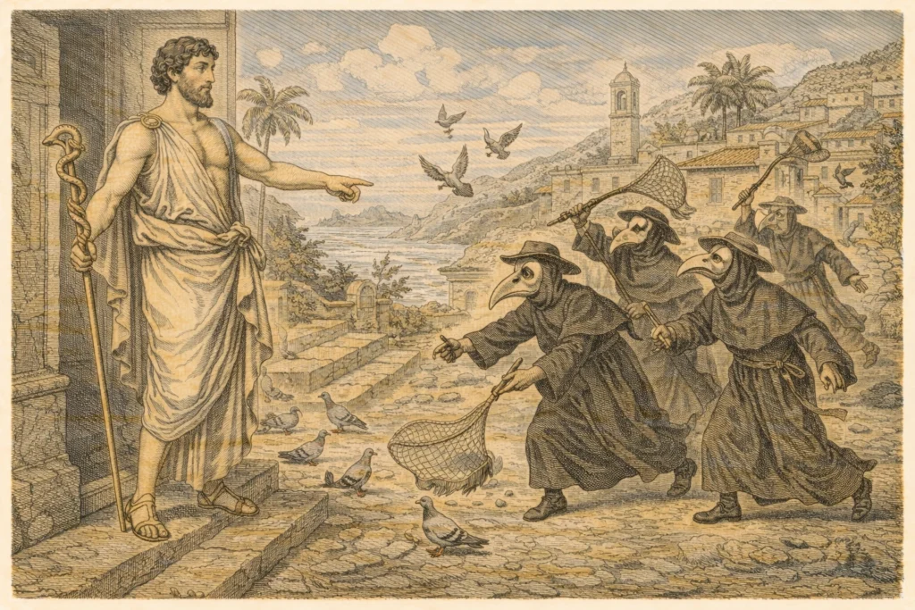 população de pombos na Madeira